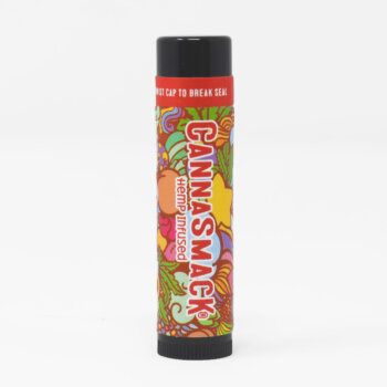 peach flavored natural hemp lip balm